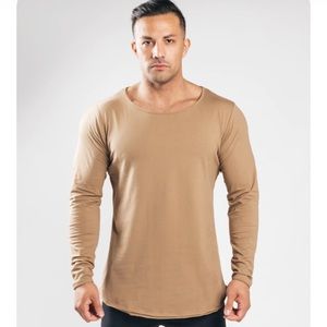 NWOT Maroon Alphalete Essential Long Sleeve Scoop Tee